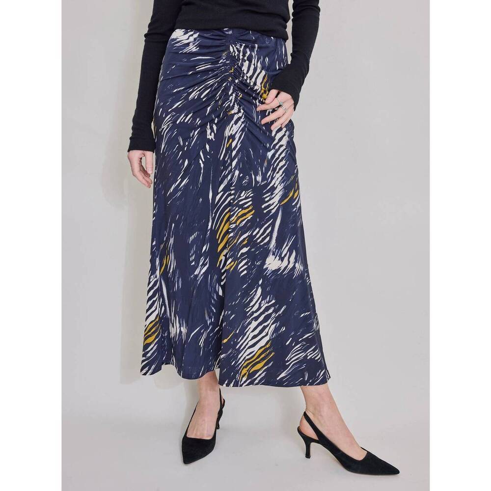 NEW MARIA CHER lina midi skirt in blue
